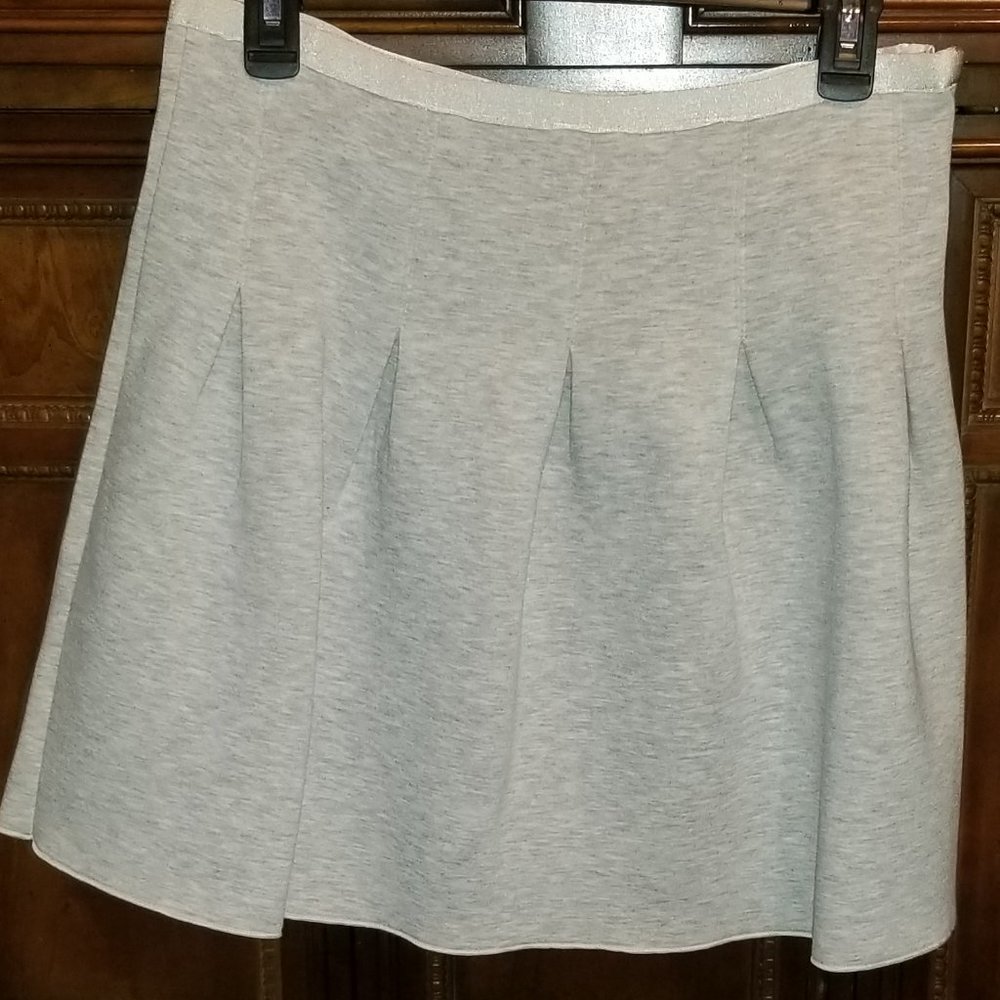 🌞 Light Gray scuba pleated shirt🌞